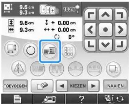 BROTHER Innov-is 1e - Druk in het patroonbewerkscherm op - 1