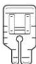 BROTHER F52 - ■Werken met de 1/4-inch quiltvoet (optioneel bij sommige modellen) - 1
