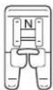 BROTHER F52 - Bevestig monogramvoet "N". - 1