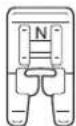 BROTHER F52 - Bevestig monogramvoet "N". - 1