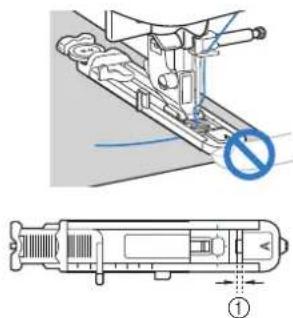 BROTHER F52 - ■Als de knoop niet in de knoopgeleiderplaat past - 4