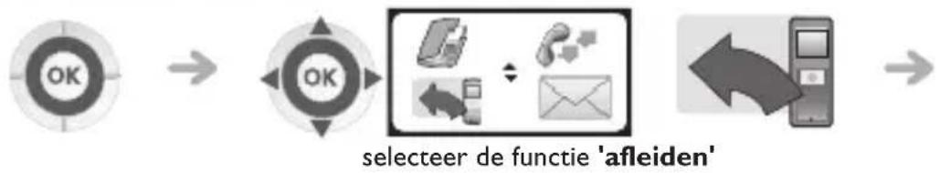 graph LR A["OK"] --> B["OK"] B --> C["selecteer de functie 'afleiden'"]