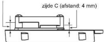 zijde C (afstand: 4 mm)