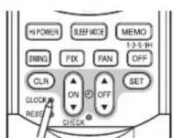 TOSHIBA RAS-B10SKVP-E - ① CLOCK toets - 3