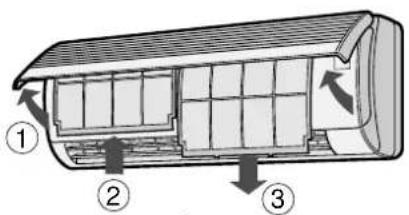 SHARP AY-M09AE - DE FILTERS REINIGEN - 1