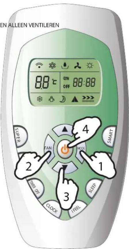 HISENSE AUD-36 - Ingestelde temperatuur - 4