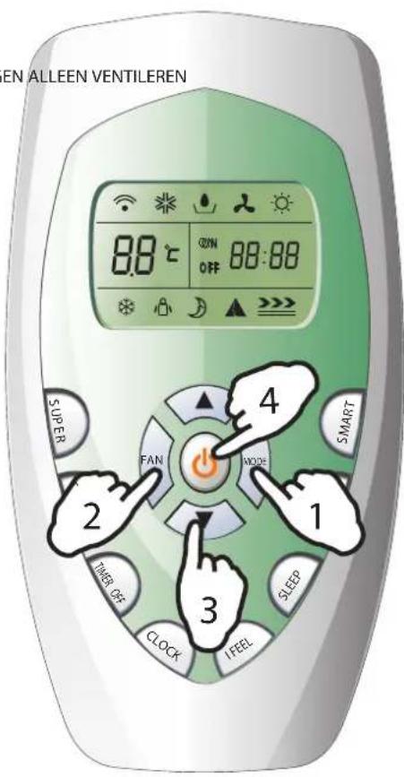 HISENSE AUC-24 - Ingestelde temperatuur - 4