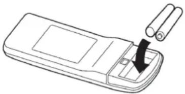Fuji Electric ASYG30LFCA - Plaatsen van de batterijen (AAA, RO3 of LRO3 x 2) - 1