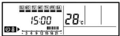 Fuji Electric ARYG12LLT - Instellen van de TEMPERATUUR SET BACK timer - 8