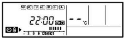 Fuji Electric ARYG12LLT - Instellen van de TEMPERATUUR SET BACK timer - 6