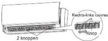 Fuji Electric AR-REA2E - Aanpassen van de links/rechts louvers. - 1