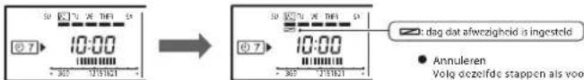 Fuji Electric AR-6TC1 (UTB-XUD) - Afwezigheid instellen (DAY OFF) - 5