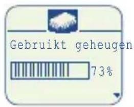 Gebruikt geheugen 73%