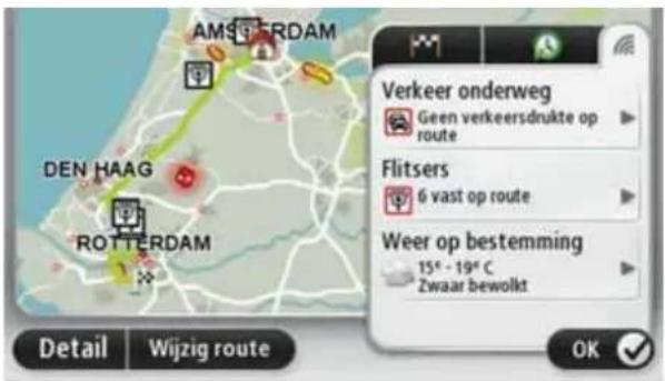 AMSTERDAM DEN HAAG ROTERDAM Detail Wijzig route Verkeer onderweg Geen verkeersdrukte op route Flitsers 6 vast op route Weer op bestemming 15° - 19° C Zwaar bewolkt OK