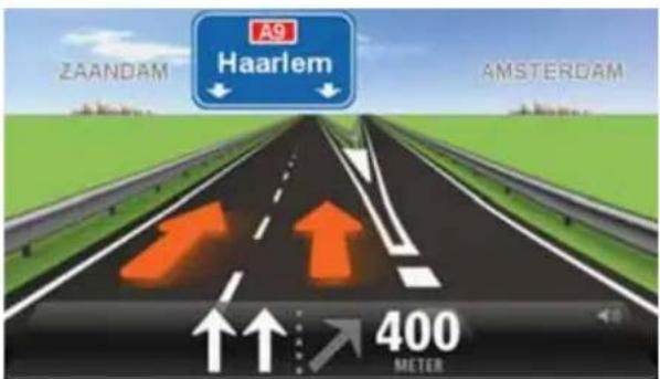 A9 Haarlem ZAANDAM AMSTERDAM ↑↑→400 METER