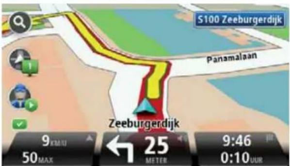 S100 Zeeburgerdijk Panamalaan Zeeburgerdijk 9 KMU 50 MAX 25 METER 9:46 0:10 UUR