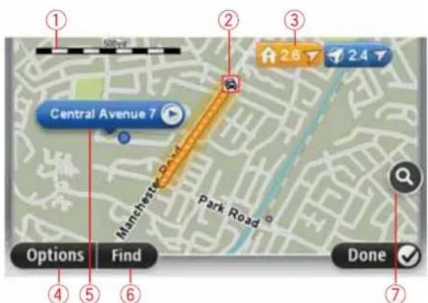 TOMTOM PRO 9100 - Toon kaart - 1