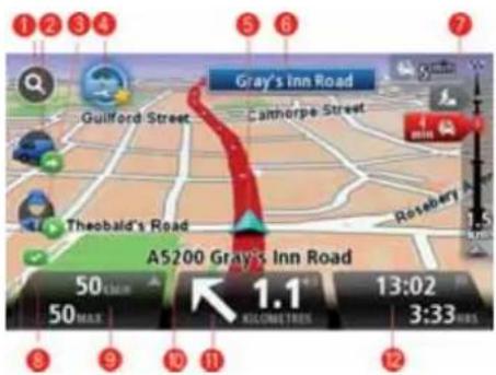TOMTOM PRO 9100 - Rijweergave - 1