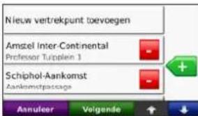 Nieuw vertrekspunt toevoegen Amszel Inter-Continental Professor Tupplein 1 Schiphol-Aankomst Aankomstpackage Aanuleer Veigende