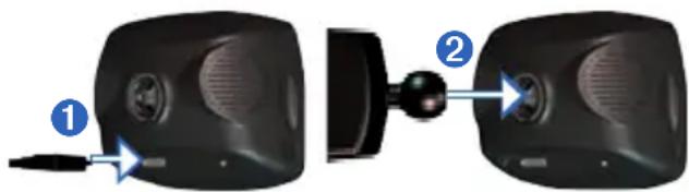 GARMIN VIB 10 - De GPS-navigator bevestigen - 1