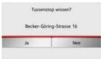 Tussenstop wissen? Becker-Göring-Strasse 16 Ja Nee
