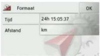 Formaat Tijd 24h 15:05:37 Afstand km