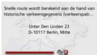 Snelle route wordt berekend aan de hand van historische verkeersgegevens (verkeerspatr... Unter Den Linden 23 D-10117 Berlin, Mitte