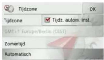 Tijdzone OK Tijdzone ✓ Tijdz. autom. inst. GMT+1 Europe/Berlin (CEST) Zomertijd Automatisch
