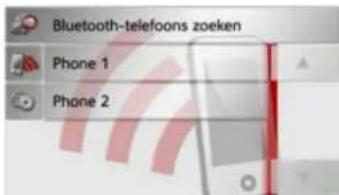 Bluetooth-telefoons zoeken Phone 1 Phone 2