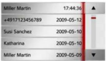Miller Martin 17:44:36 ▲ +4917123456789 2009-05-12 Susi Sanchez 2009-05-10 Katharina 2009-05-10 Miller Martin 2009-05-09 ▼