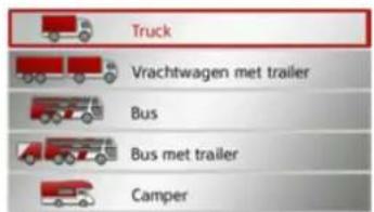 Truck Vrachtwagen met trailer Bus Bus met trailer Camper