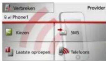 Verbreken Phone1 Provider Kiezen SMS Laatste oproepen Telefoons