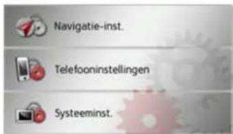 Navigatie-inst. Telefooninstellingen Systeeminst.
