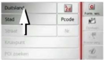 Duitsland Stad Pcode Form, wts. S###t Nr Kruuspunt POI zoeken