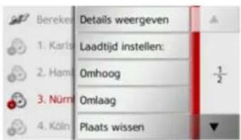 Bereke Details weergeven 1. Karls Laadtijd instellen: 2. Ham Omhoog 3. Nürm Omlaag 4. Köln Plaats wissen ½