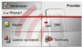 Verbreken Phone1 Provider Kiezen SMS Laatste oproepen Telefoons