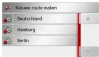 Nieuwe route maken Deutschland Hamburg Berlin