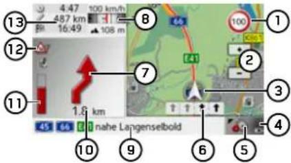 BECKER Traffic Assist Z 107 - Gedeeld beeldscherm met navigatie - 1