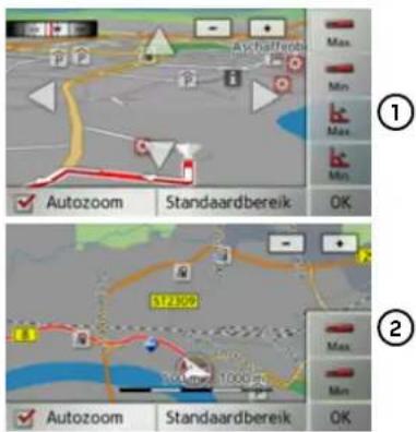 BECKER Traffic Assist Z 107 - Zoompercentages en kaarthoek wijzigen - 1