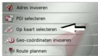 Adres invoeren POI selecteren Op kaart selecteren Geo-coördinaten invoeren Route plannen