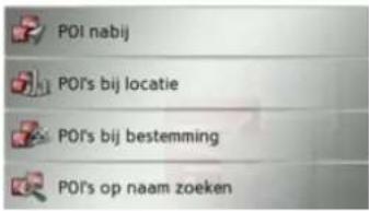 POI nabij POI's bij locatie POI's bij bestemming POI's op naam zoeken