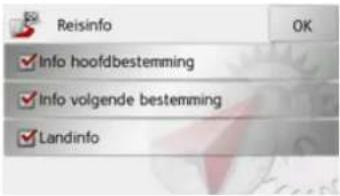 Reisinfo OK Info hoofdbestemming Info volgende bestemming Landinfo