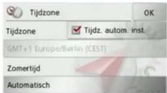 Tijdzone OK Tijdzone ✓ Tijdz. autom. inst. GMT+1 Europe/Berlin (CEST) Zomertijd Automatisch
