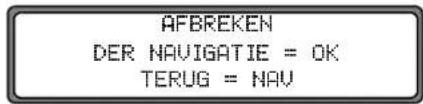 BECKER Pro 4733 - Navigatie afbreken - 1