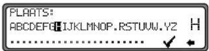 PLAATS: ABCDEFGHIJKLMNOPQRSTUVWXYZ H ..........