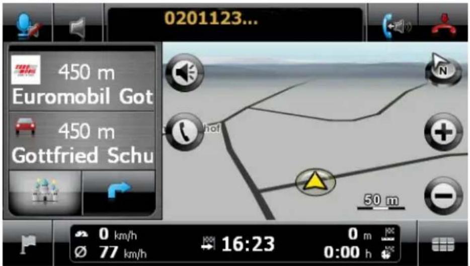 0201123... 450 m Euromobil Got 450 m Gottfried Schu 50 m 0 km/h 77 km/h 16:23 0 m 0:00 h