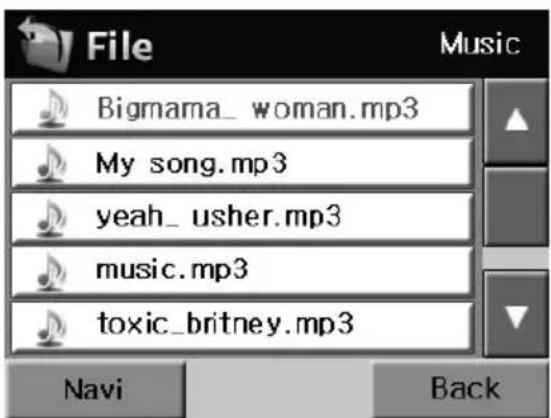 VDO DAYTON MS 2100 - Browser - muziektitels uit mappen selecteren - 2