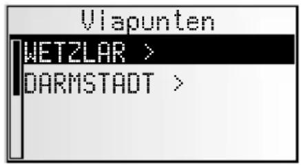 VDO DAYTON MS 3200 - Viapunten (tonen/verwijderen) - 1