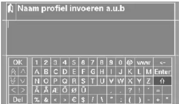 VDO DAYTON MCF 5403 - Tekens invoeren - 1