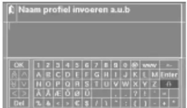 VDO DAYTON MCF 5401 - Invoer van letters - 2